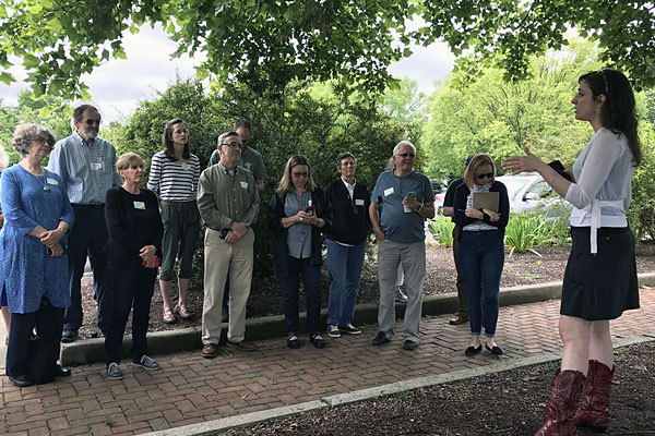 People attending tree symposium